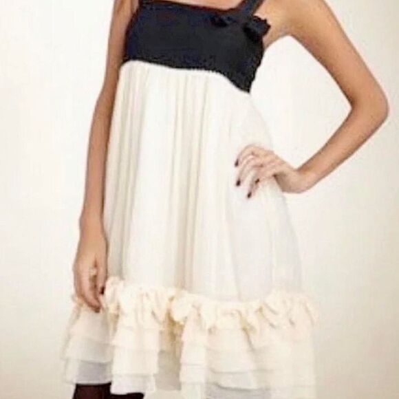 Juicy Couture Regal Silk Chiffon Babydoll Dress Size Small Y2K Crepe Mini - Picture 2 of 14